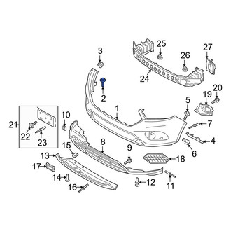 Ford OE - Bumper Cover Screw