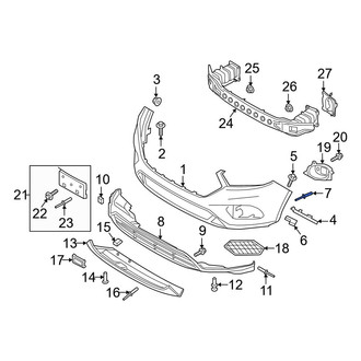 Ford OE - Bumper Cover Rivet
