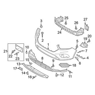 Ford OE - Front Bumper & Grille - Bumper & Components