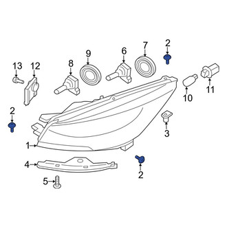 Ford OE - Front Bumper Cover Support Rail Screw
