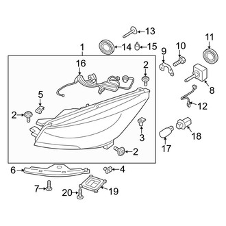 Ford OE - Front Lamps - Headlamp Components (HID)