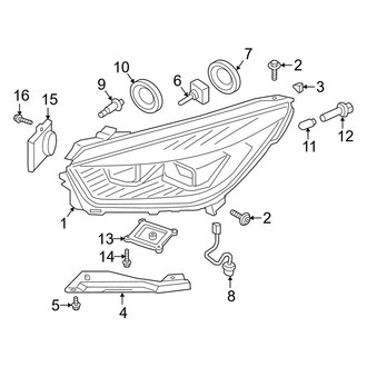 Ford OE - Front Lamps - Headlamp Components (HID)