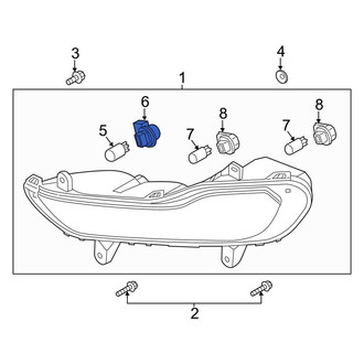 Ford OE - Front Parking Light Bulb Socket
