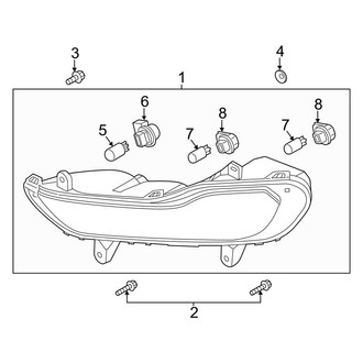 Ford OE - Front Lamps - Park Lamps (W/O Fog Lamps)