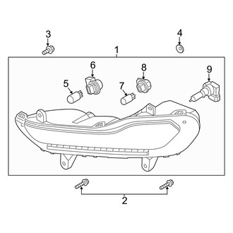 Ford OE - Front Lamps - Park Lamps (With Fog Lamps)