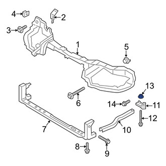 Ford OE - Radiator Support Panel Reinforcement Nut