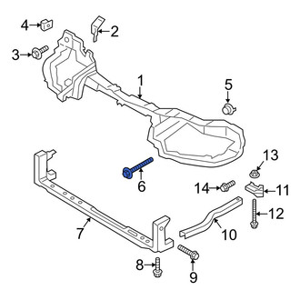 Ford OE - Left Radiator Support Panel Bolt