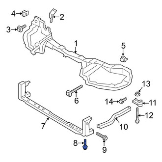 Ford OE - Lower Radiator Support Tie Bar Bolt