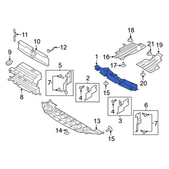 Ford OE - Front Radiator Support Access Cover