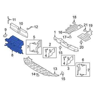 Ford OE - Front Radiator Shutter Assembly