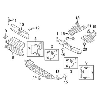 Ford OE - Radiator Support - Splash Shields (2.0L)