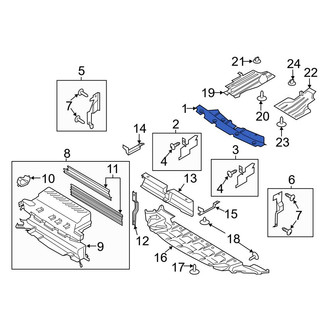 Ford OE - Front Radiator Support Access Cover
