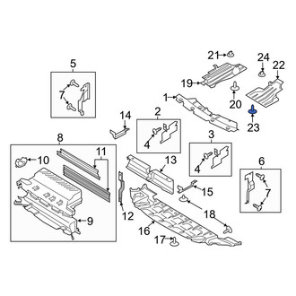 Ford OE - Floor Pan Splash Shield Screw