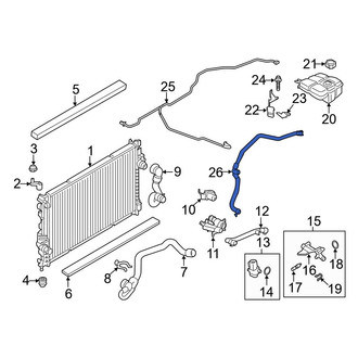 Ford OE - Engine Coolant Overflow Hose