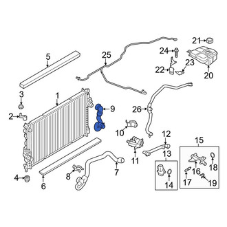 Ford OE - Upper Radiator Coolant Hose