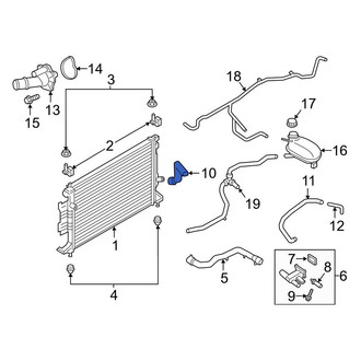 Ford OE - Lower Radiator Coolant Hose
