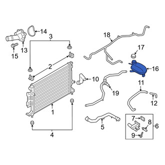 Ford OE - Engine Coolant Reservoir
