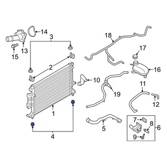 Ford OE - Radiator Insulator