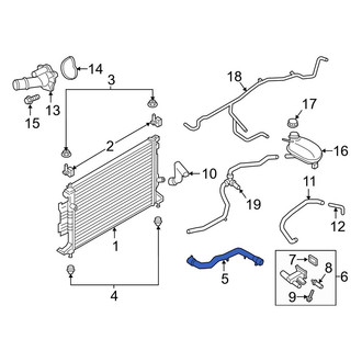 Ford OE - Upper Radiator Coolant Hose