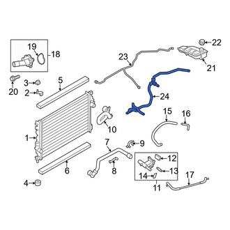 Ford OE - Engine Coolant Overflow Hose