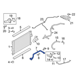 Ford OE - Upper Radiator Coolant Hose
