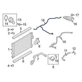 Ford OE - Engine Coolant Overflow Hose