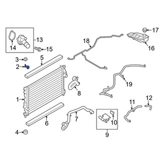 Ford OE - Radiator Mount Bracket