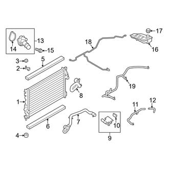 Ford OE - Cooling - Radiator & Components (2.5L)