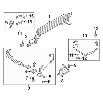 Ford OE - Cooling - Trans Oil Cooler (2.5L)
