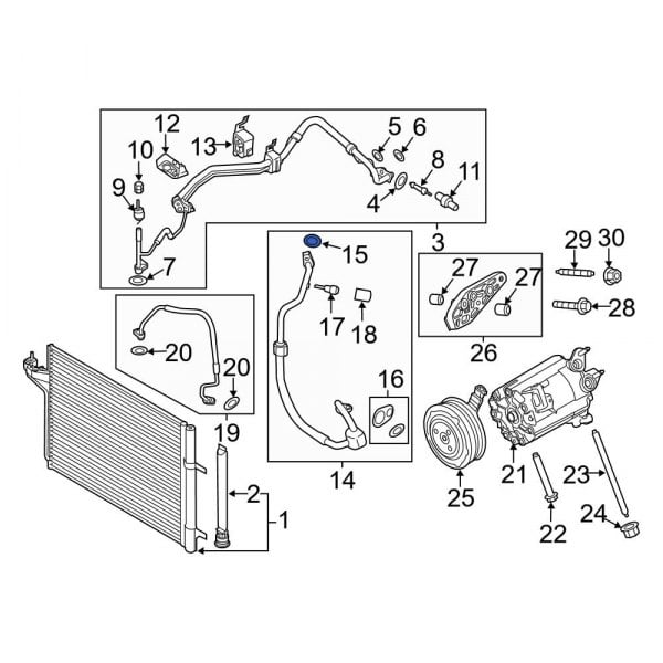 A/C Refrigerant Line O-Ring