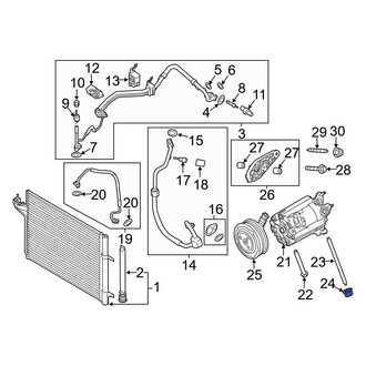 Ford OE - A/C Condenser Nut