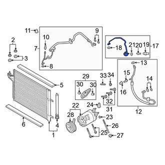 Ford OE - A/C Refrigerant Discharge Hose