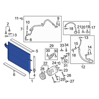 Ford OE - A/C Condenser
