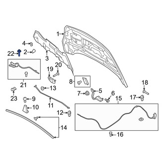 Ford OE - Engine Cooling Fan Shroud Bolt