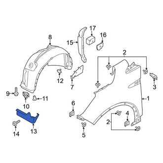 Ford OE - Front Right Stone Deflector