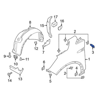 Ford OE - Front Right Interior Grab Bar Nut