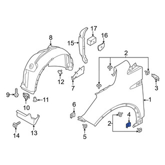Ford OE - Front Right Interior Grab Bar Nut
