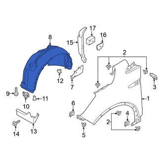Ford OE - Front Left Fender Splash Shield