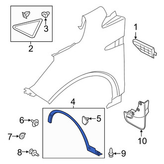 Ford OE - Front Left Wheel Arch Molding