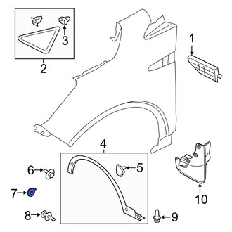 Ford OE - Wheel Arch Molding Nut