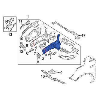 Ford OE - Front Right Inner Frame Side Member