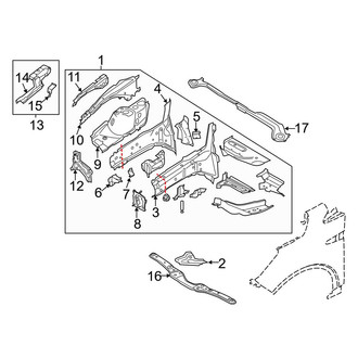 Ford OE - Fender - Structural Components & Rails