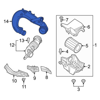 Ford OE - Engine Air Intake Hose