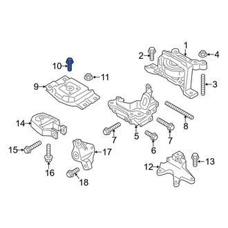 Ford OE - Lower Manual Transmission Mount Bolt