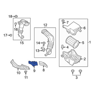Ford OE - Front Engine Air Intake Hose
