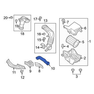 Ford OE - Lower Engine Air Intake Hose