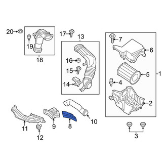 Ford OE - Front Engine Air Intake Hose