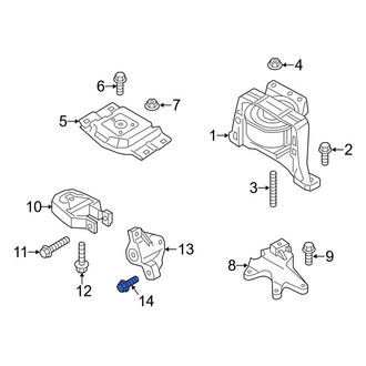 Ford OE - Upper Automatic Transmission Mount Bolt