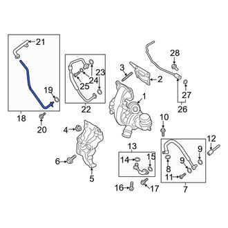 Ford OE - Turbocharger Coolant Line