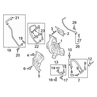 Ford OE - Engine / Transaxle - Turbocharger & Components (2.0L)